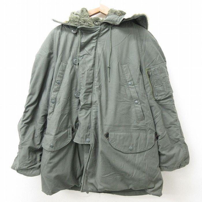 くらしを楽しむアイテム Xl フライト アウター 中古 グリーン 緑系 大きいサイズ ラグラン N 3b 80s 80年代 メンズ ジャケット ミリタリー 長袖 古着 Xlサイズ以上 Labelians Fr