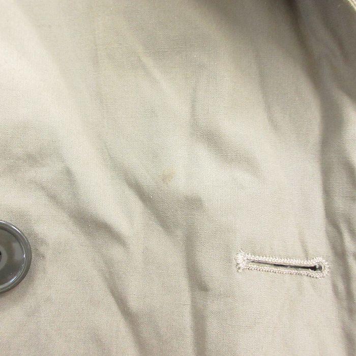 L/古着 長袖 ミリタリー トレンチ コート メンズ 80s ロング丈 L/古着 長袖 ミリタリー トレンチ コート メンズ 80s ロング丈