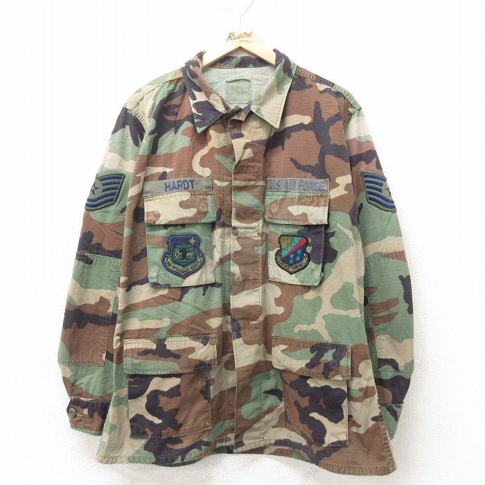 XL/古着 長袖 ミリタリー ジャケット メンズ USエアフォース 