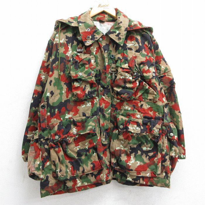 XL/古着 長袖 ビンテージ ミリタリー ジャケット パーカー メンズ 70s