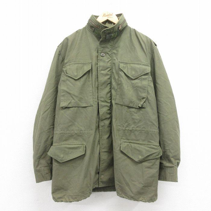 L/古着 長袖 ミリタリー フィールド ジャケット メンズ 80s M-65