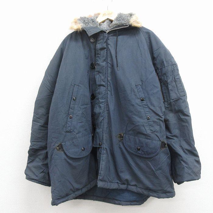 XL/古着 長袖 ミリタリー ジャケット メンズ 80年代 80s N-3B 大きい