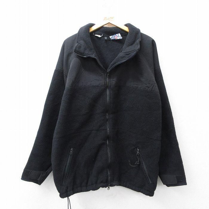 XL/古着 長袖 ミリタリー フリース ジャケット メンズ 00年代 00s