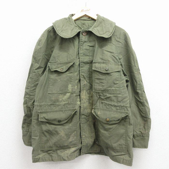 50%OFF】L/古着 長袖 ビンテージ ミリタリー キャトル ジャケット