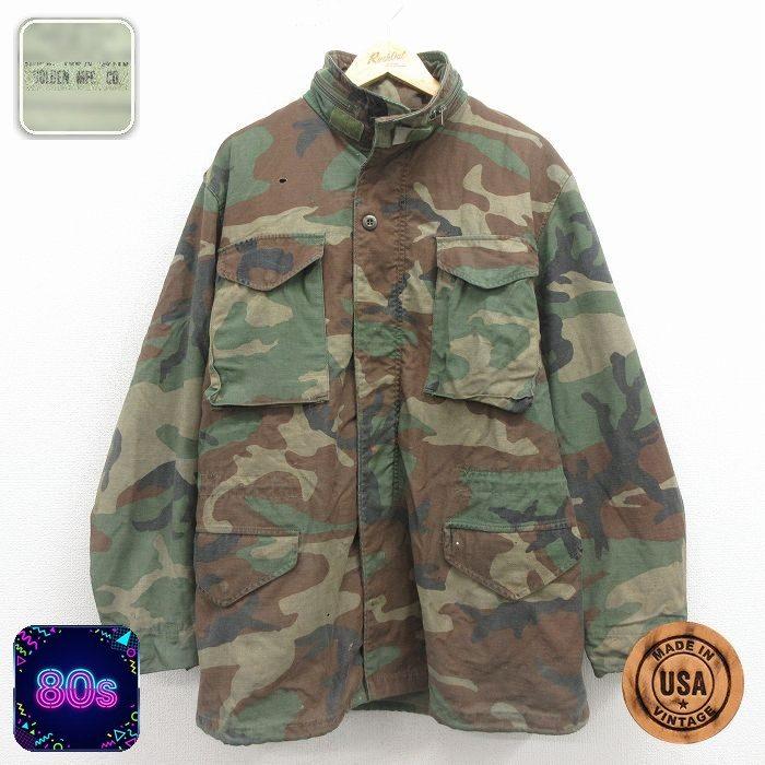 L/古着 長袖 ミリタリー フィールド ジャケット メンズ 80年代 80s M 