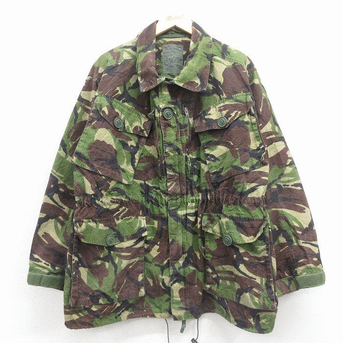 XL/古着 長袖 ミリタリー フィールド ジャケット メンズ イギリス軍 緑