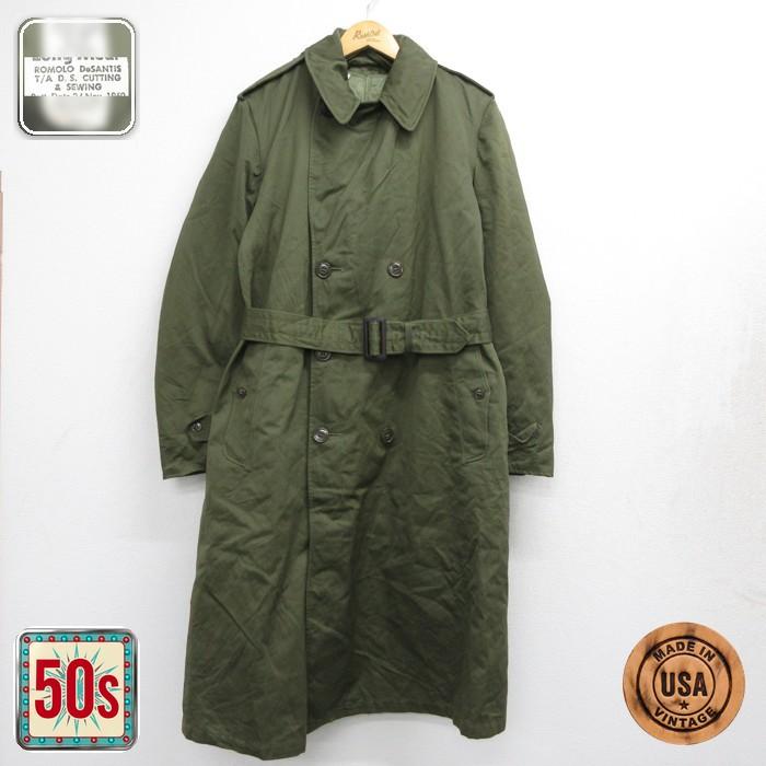 L/古着 US ARMY 長袖 ビンテージ ミリタリー メンズ 50年代 50s