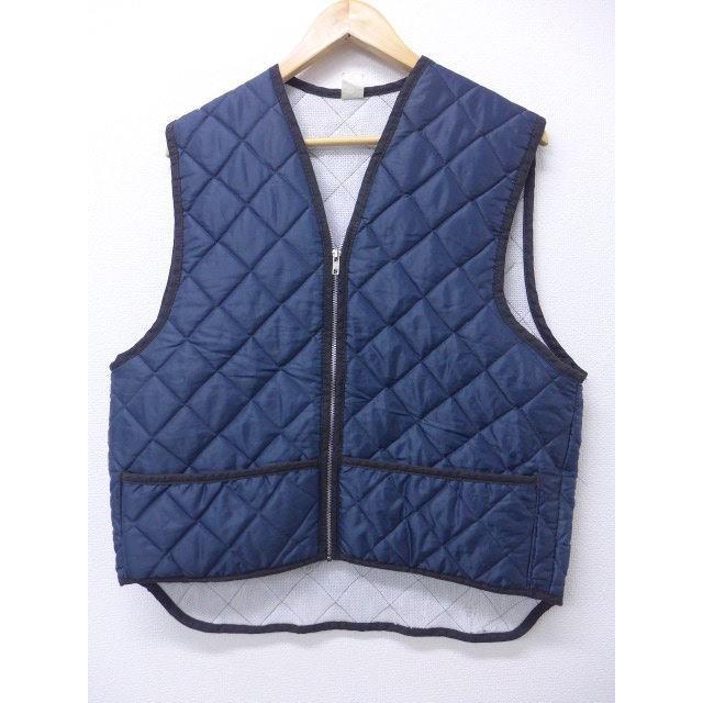 L 古着 キルティング ベスト 紺 18dec26 中古 メンズ アウター Oudw 古着屋rushout 通販 Yahoo ショッピング
