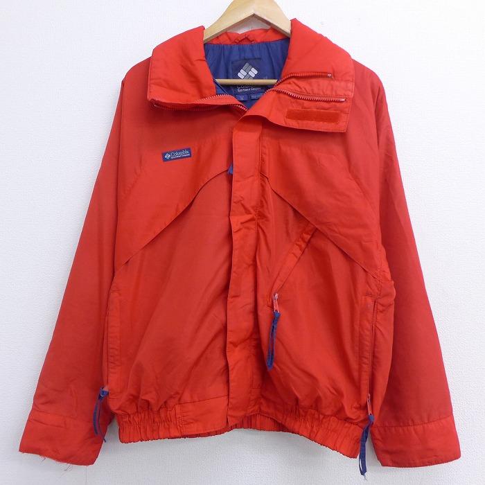 L 古着 長袖 ナイロン ジャケット 90s コロンビア Columbia 赤 レッド sep14 中古 メンズ アウター Oudw 古着屋rushout 通販 Yahoo ショッピング