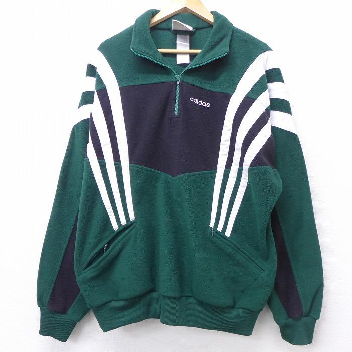 往復送料無料 90'sadidasアディダスハーフジップフリースジャケット