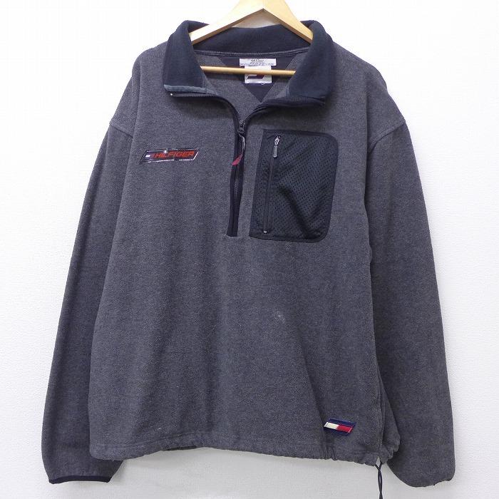 L 古着 長袖 ブランド ハーフジップ フリース ジャケット トミーヒルフィガー Tommy Hilfiger グレー nov17 中古 メンズ アウター Oudw 古着屋rushout 通販 Yahoo ショッピング