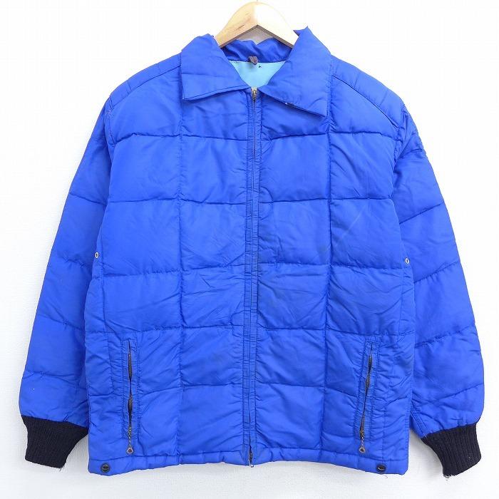 L 古着 長袖 ビンテージ ダウン ジャケット 60s 青 ブルー 21jan07 中古 メンズ アウター Oudw1118 古着屋rushout 通販 Yahoo ショッピング