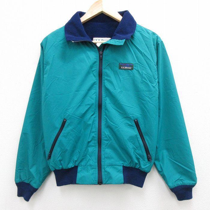 S/古着 エルエルビーン LLBEAN 長袖 ナイロン ジャケット メンズ 90s ワンポイントロゴ 青緑 内側フリース 21dec03 中古 アウター :oudw21110493:古着屋RUSHOUT 通販 ALCOTT HILL(アルコットヒル)ジャケット