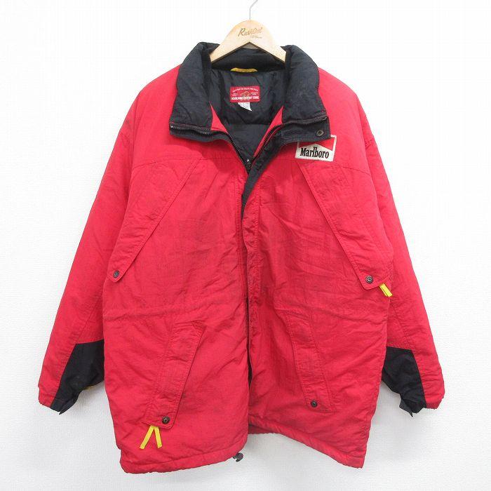 30%OFF】XL/古着 マルボロ 長袖 ダウン ジャケット メンズ 90s 大きい 