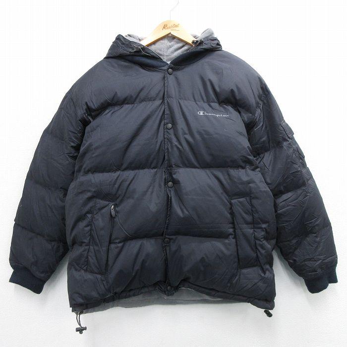 割引発見 L/古着 Champion チャンピオン ジャケット ダウン 長袖 champion フリース