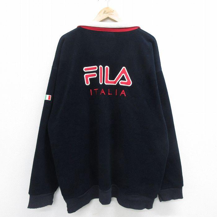 FILA（フィラ） 【50%OFF】XL/古着 長袖 ハーフジップ フリース