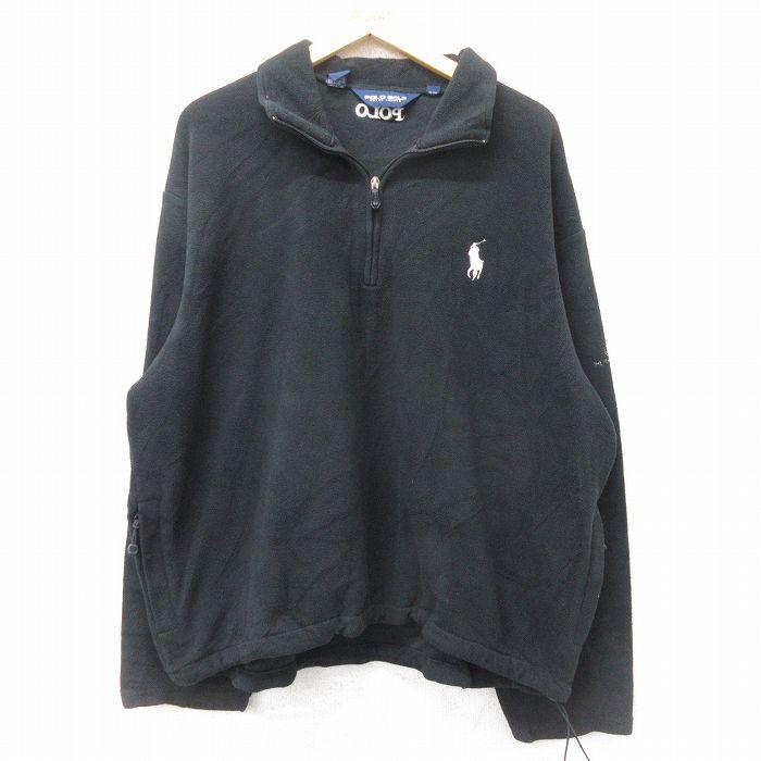 XL/古着 ラルフローレン ポロゴルフ 長袖 ブランド ハーフジップ 