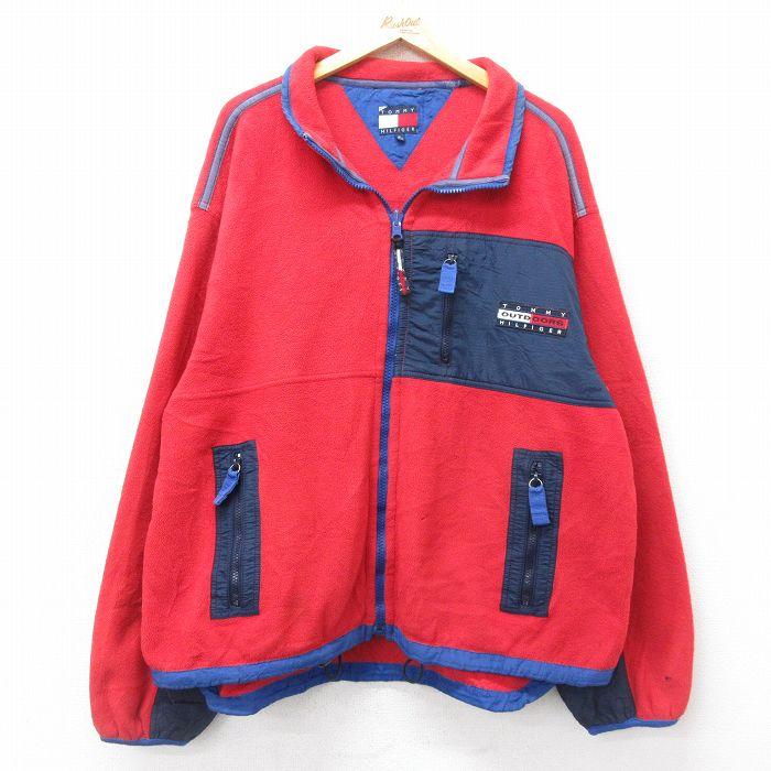 TOMMY HILFIGER XL/古着 トミーヒルフィガー 長袖 ブランド フリース  