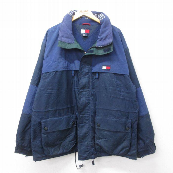 【入手困難XL☆90s】トミーヒルフィガー 刺繍リバーシブルナイロンジャケット 入手困難XL☆90s】トミーヒルフィガー 刺繍リバーシブルナイロン