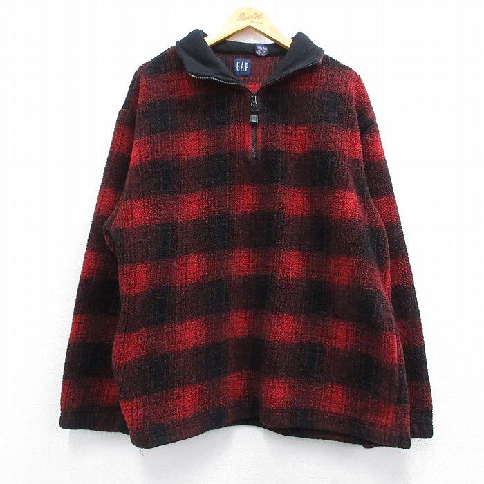 GAP（ギャップ） M/古着 長袖 ハーフジップ フリース ジャケット