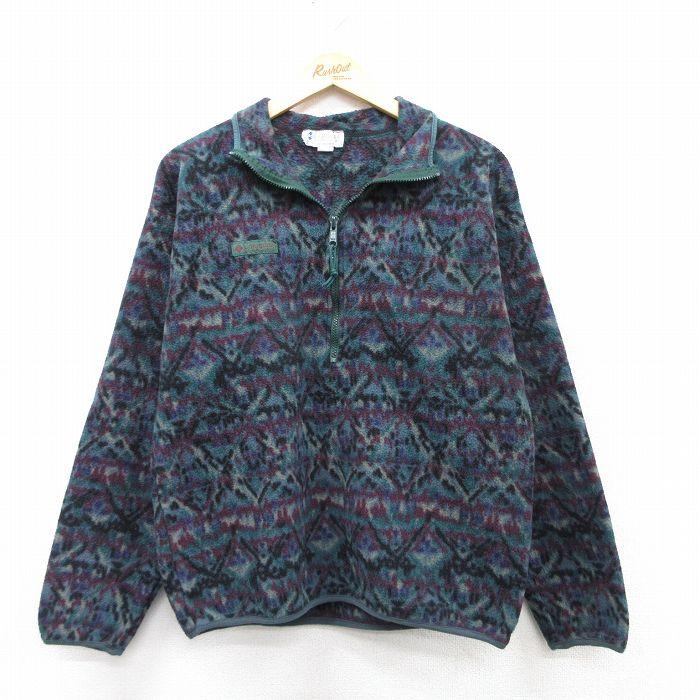 Columbia（コロンビア） M/古着 長袖 ハーフジップ フリース