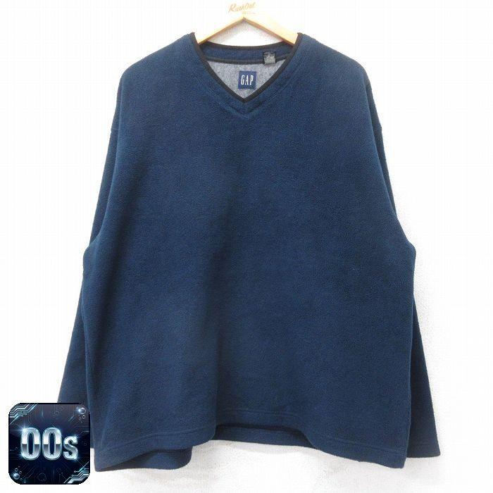 GAP（ギャップ） 【50%OFF】XL/古着 長袖 フリース トップス メンズ 