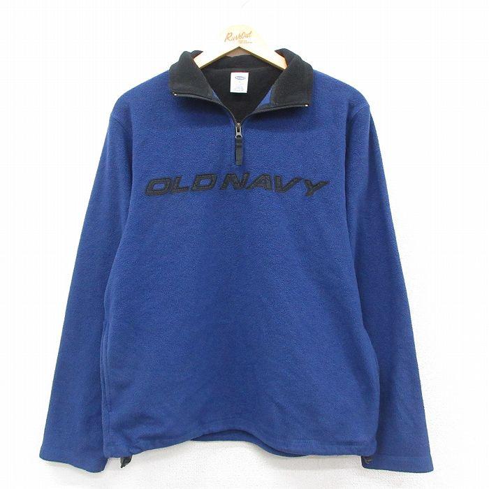 OLD NAVY（オールドネイビー） M/古着 長袖 ハーフジップ フリース