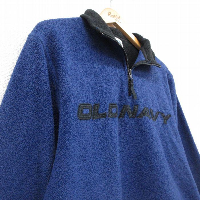 OLD NAVY（オールドネイビー） M/古着 長袖 ハーフジップ フリース