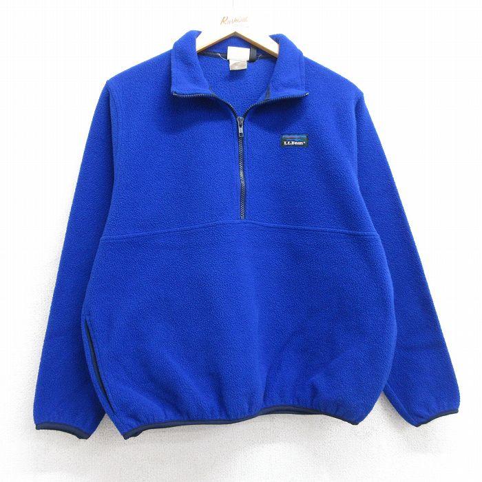 L.L.Bean L/古着 エルエルビーン LLBEAN 長袖 ハーフジップ フリース