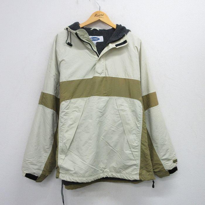 OLD NAVY（オールドネイビー） XL/古着 長袖 ハーフジップ ナイロン