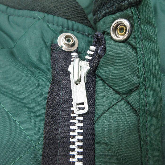 S/古着 キルティング ベスト メンズ 90s 緑 グリーン 25oct17