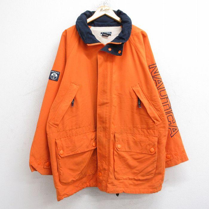 NAUTICA（ノーティカ） XL/古着 長袖 ブランド ナイロン マウンテン