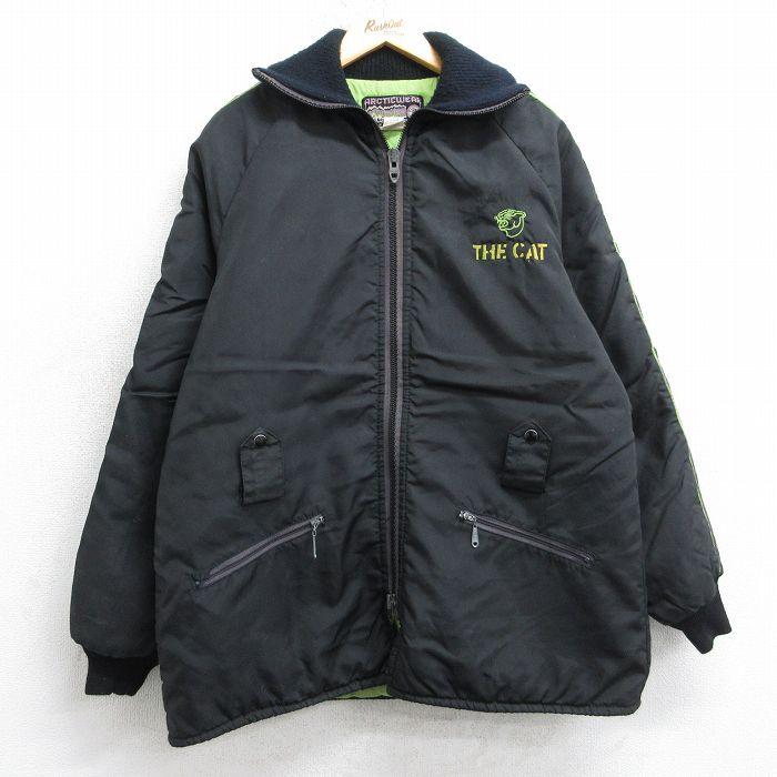 L/古着 長袖 ジャケット メンズ 80年代 80s THE CAT ラグラン タロン