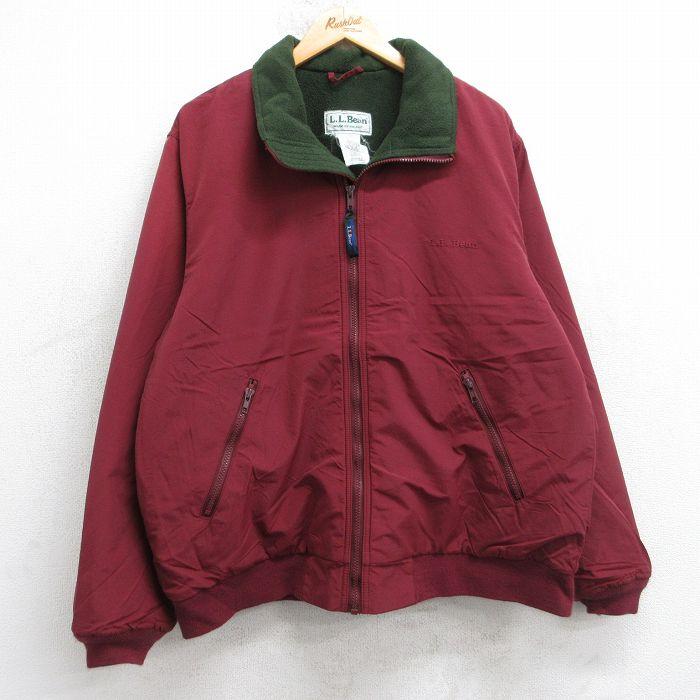 L.L.Bean（エルエルビーン） XL/古着 長袖 ナイロン ウォームアップ 