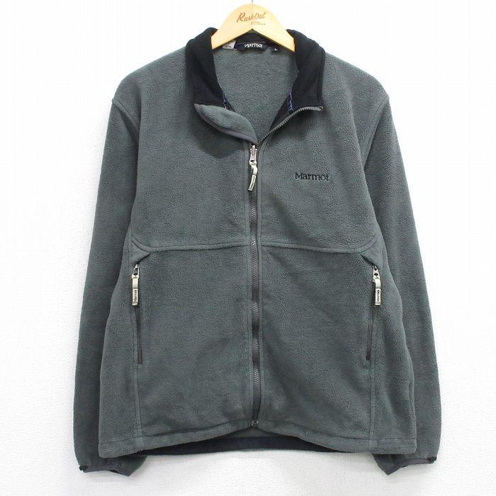 Marmot（マーモット） L/古着 長袖 フリース ジャケット メンズ グレー