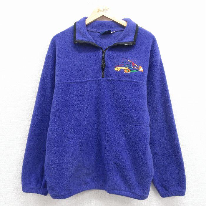 オバマイヤー レトロ スキー ハーフジップ 90s ヴィンテージ スウェット M M/古着 ホロウェイ 長袖 ハーフジップ フリース ジャケット メンズ 90