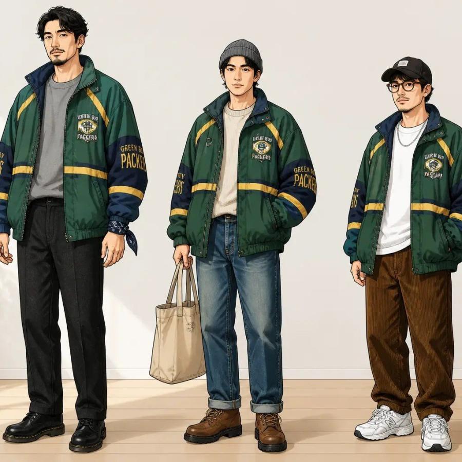 XL/古着 長袖 ナイロン ジャケット パーカー メンズ 90年代 90s NFL
