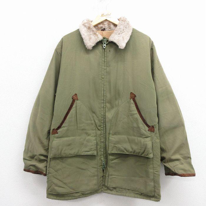 L/古着 10X 長袖 ビンテージ ハンティング ダウン ジャケット メンズ