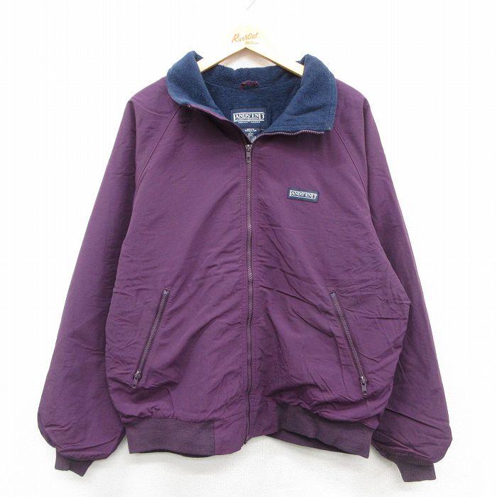 XL/古着 ランズエンド 長袖 ナイロン ジャケット メンズ 90年代 90s 