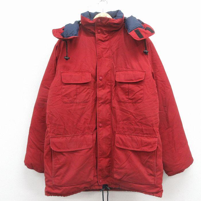 XL/古着 エディーバウアー 長袖 ダウン ジャケット パーカー メンズ 00年代 00s リッジライン エンジ【spe】 26jan22 Eddie Bauer（エディーバウアー） 【20%OFF】XL/古着 長袖 ダウン