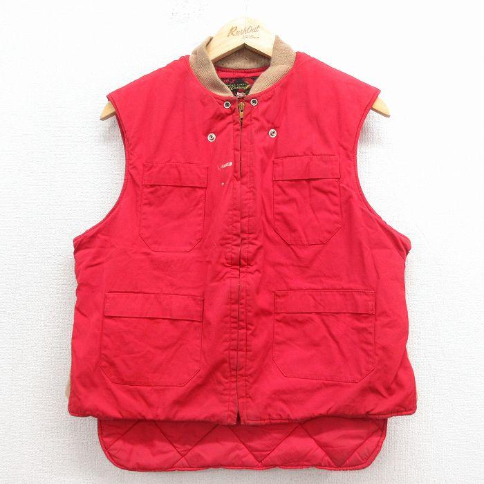10x 【20%OFF】S/古着 ビンテージ ベスト メンズ 70年代 70s タロン 赤