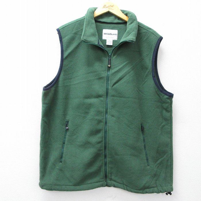 GUARD（ガード） L/古着 Wear Guard フリース ベスト メンズ 緑
