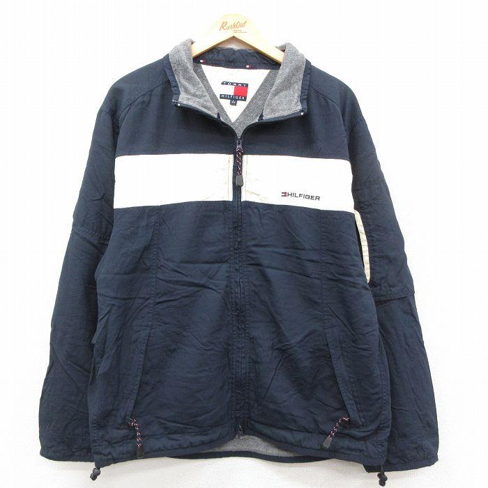 【希少】  トミー　90s ナイロンジャケット　古着 TOMMY HILFIGER（トミー・ヒルフィガー） 【20%OFF】L/古着 長袖