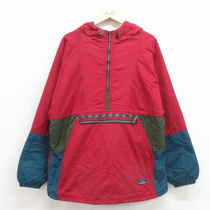 L.L.Bean（エルエルビーン） L/古着 長袖 ハーフジップ ナイロン