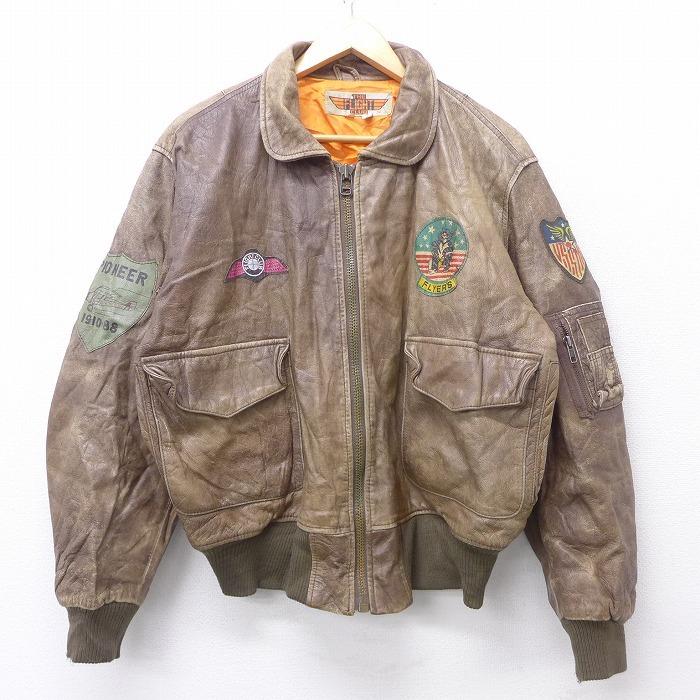 はこぽす対応商品】 ビンテージ 激渋 90年代 レザージャケットM moony