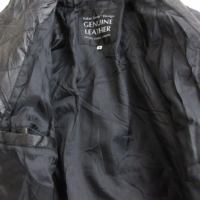 L/古着 長袖 レザー ジャケット コート メンズ 90s パッチワーク 