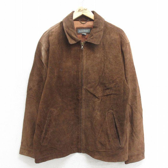 BANANA REPUBLIC XL/古着 バナナリパブリック 長袖 ブランド スエード 