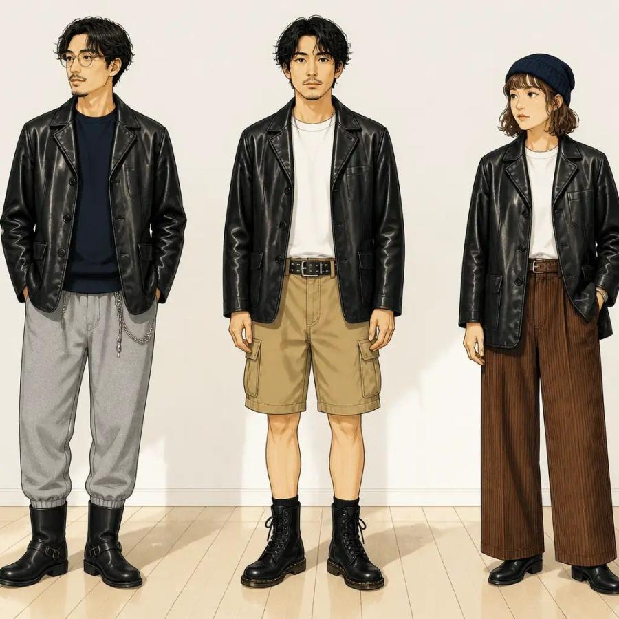 Sears（シアーズ） M/古着 長袖 レザー ジャケット メンズ 80年代 80s