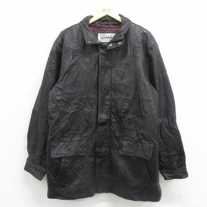 50%OFF】XL/古着 ウィルソン 長袖 レザー コート メンズ シンサレート