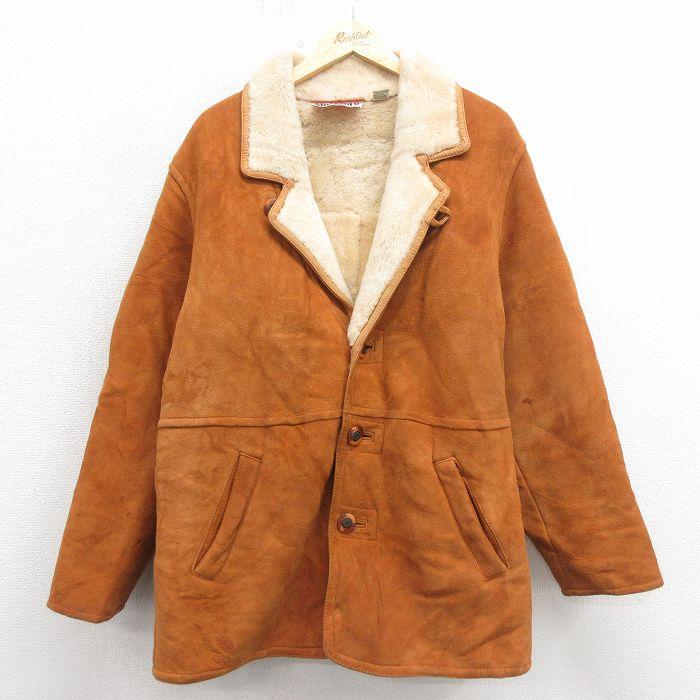 50%OFF】XL/古着 長袖 レザー ジャケット メンズ 星条旗 黒 ブラック
